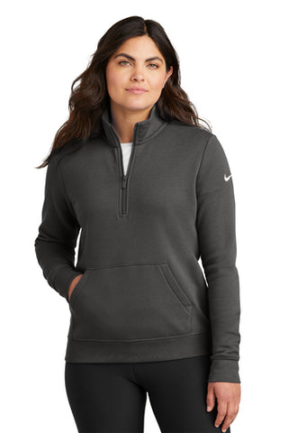 Nike Ladies Club Fleece Sleeve Swoosh 1/2-Zip