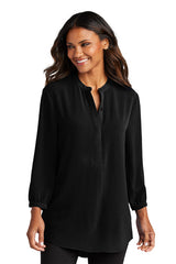 Port Authority® Ladies 3/4-Sleeve Textured Crepe Tunic