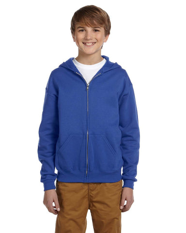 Jerzees Youth 8 oz. NuBlend® Fleece Full-Zip Hooded Sweatshirt